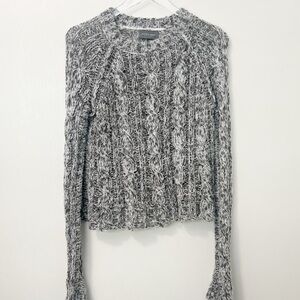 WOODEN SHIPS Marled Cable Knit Pullover Sweater size M/L